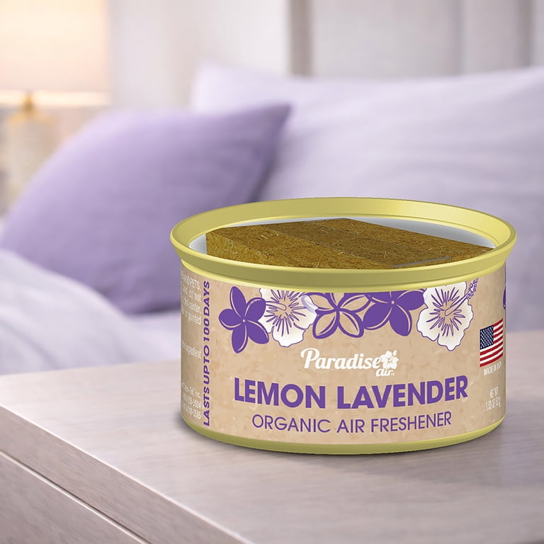 Paradise Air Household Organic Can Air Freshener, Lemon Lavender