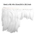 thumbnail image 3 of Doomiva Women's Gothic Feather Shrug Cape Victorian Scarf Cape Shawls Elegant Shoulder Wings White One Size, 3 of 7