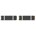 thumbnail image 1 of [Negro] Radiador M.2 NVMe Unidad Estado Sólido SSD Chaleco Enfriamiento Oblea Silicio Térmico Con Tornillos Disipador Calor NGF F2280 (Negro), 1 of 5