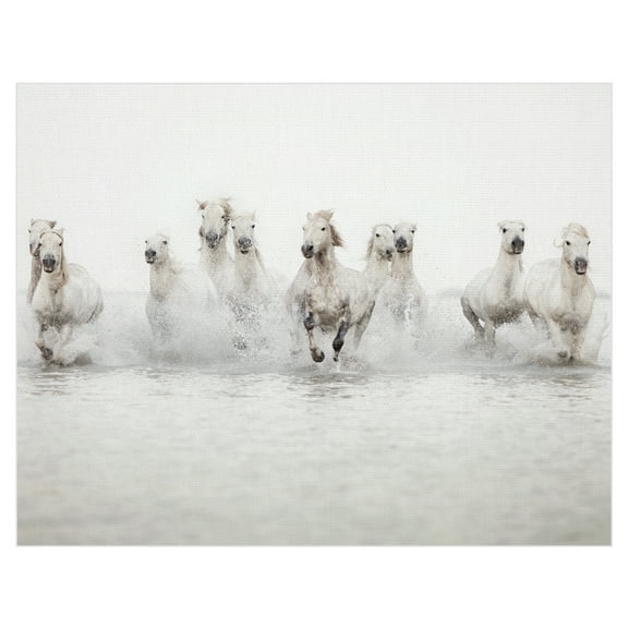 White Horses by Irene Suchocki Running Wild Horses Photo Canvas Art