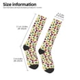 thumbnail image 2 of Naloa Colorful Fruits Thigh High Socks Extra Long Stretchy Sock Women Over Knee High Opaque Stocking Daily Wear, 2 of 6