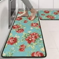 thumbnail image 2 of Kitchen Rugs Sets Of 2,Pioneer Flower Floral Print Pattern Anti Fatigue Kitchen Mat Rugs Non Slip Washable,Decorative Kitchen Floor Mats for Kitchen,Sink,Laundry,17"x47"+17"x47", 2 of 5