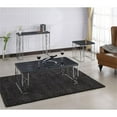 thumbnail image 3 of Home Square Stefano Contemporary Metal End Table in Black and Chrome - Set of 2, 3 of 9