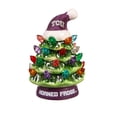 thumbnail image 2 of TCU Horned Frogs 2-Pack 4" Ceramic LED Christmas Tree Set, 2 of 3
