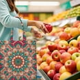 thumbnail image 3 of Ethnic Inspired Sacred Spiritual Foldable Shopping Bag - Eco-Friendly Compact Tote with Artistic Design, 3 of 6