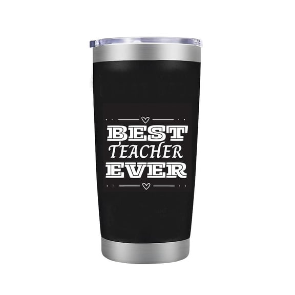 Best Teacher Ever Laser Engraved Tumbler- 20 oz - Teacher Appreciation Gifts - Teachers Women - Teacher Christmas Gifts & Birthday Retirement