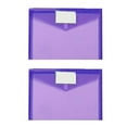 thumbnail image 1 of Gkeoshab Stationery Bag 2 Pack Plastic Envelopes Poly Envelopes Sooez Clear Document Folders US Letter A4 Size File Envelopes With Label Pocket & Snap Button For Organization Assorted Home & Garden, 1 of 8