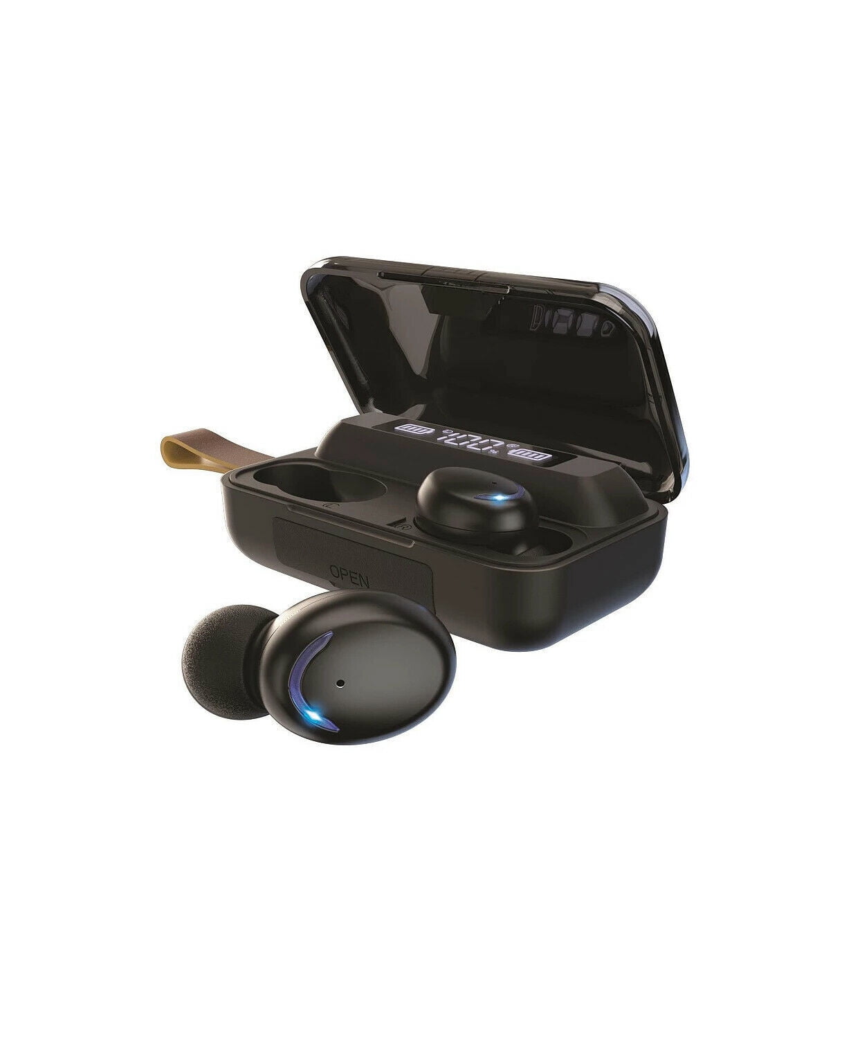Brookstone Touch Power True Wireless Earbuds & Smart Power Bank Case