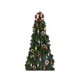 thumbnail image 2 of Handcrafted Model Ships  Red Lifering With White Bands Christmas Tree Topper Decoration, 2 of 2