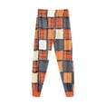 thumbnail image 6 of UAYOTSE Children Halloween Plaid Pajama Outfit Long‑Sleeve Shirt and Elastic Ankle Pants Vintage Checkered Fall Sleep Set for Kids Size 8-9 Years, 6 of 9