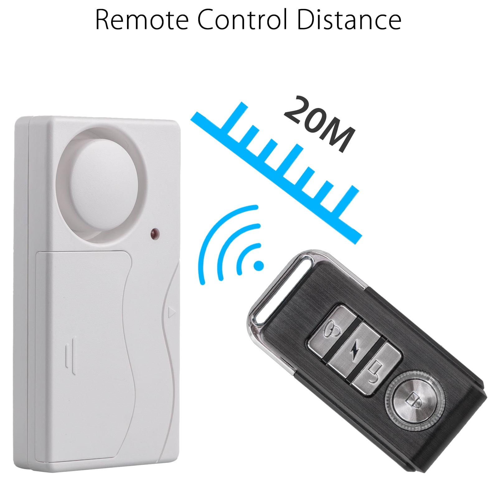 WOVELOT Remote Control Door Window Vibration Security Detector Burglar Alarm