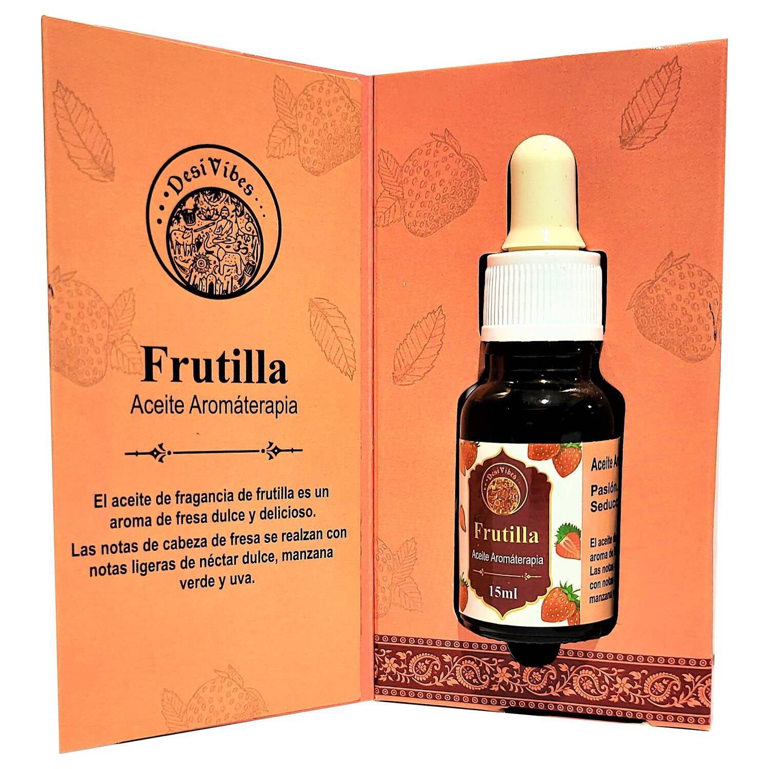 Aceite Aromaterapia Frutilla - Desi Vibes