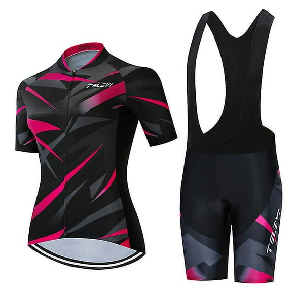 Vêtements de Cyclisme d'Été pour Femmes Jersey Costume Vélo Activewear Manches Courtes Mtb Vélo de Route Vêtements