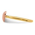 thumbnail image 4 of 14K Rose Pink and Yellow Gold Polished Heart Ring, 4 of 5