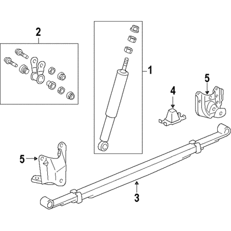 Toyota Shackles - Genuine OE Toyota Shackle 04483-0C040