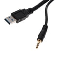 thumbnail image 4 of Almencla New Car Mount Flush Cable 3.5mm USB3.0 AUX Extension 1meter, 4 of 8