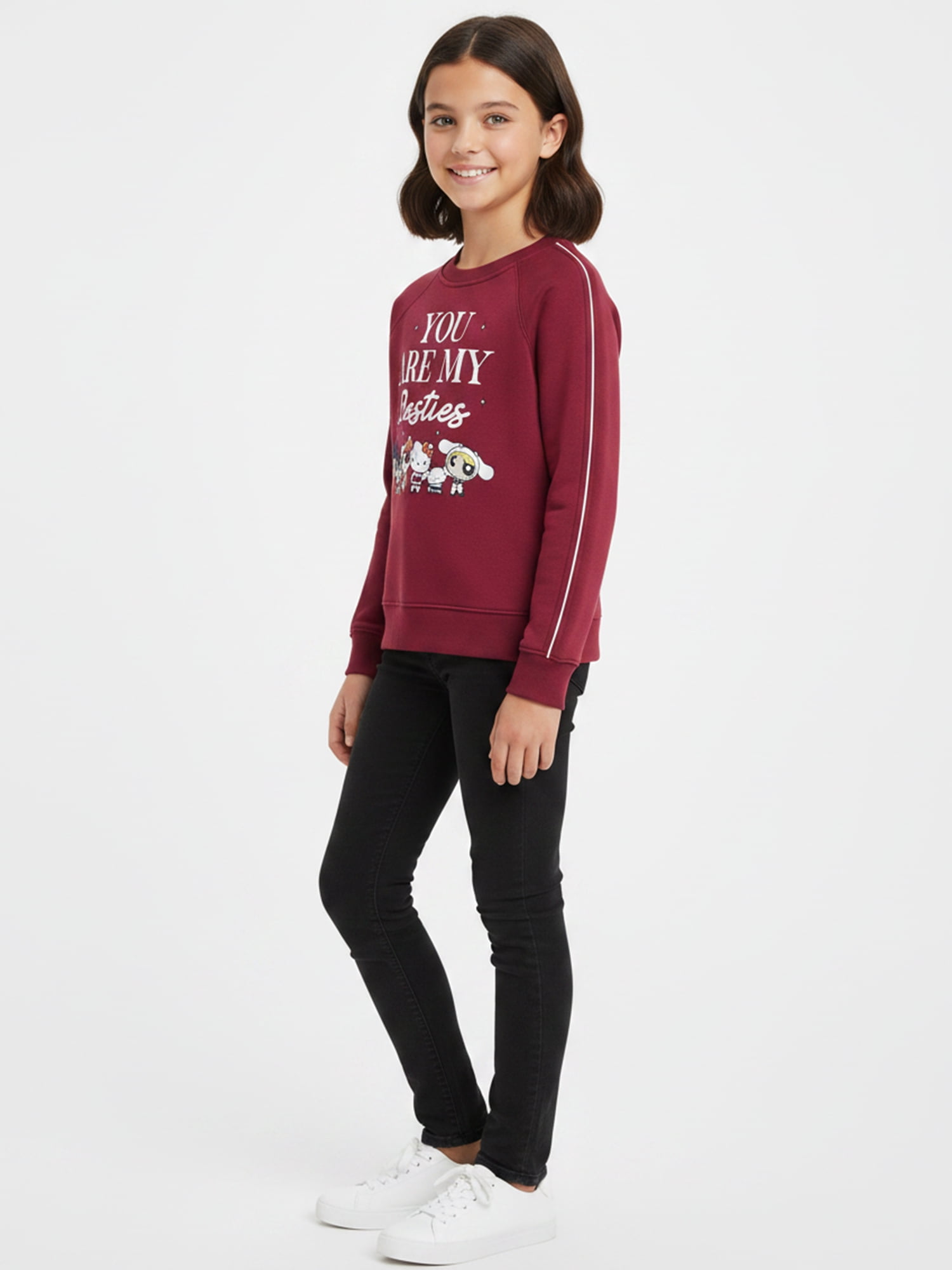 The Powerpuff Girls x Sanrio Girls Besties Graphic Sweatshirt, Sizes 4-16