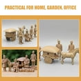 thumbnail image 5 of WEUVEB Terracotta Warriors Figurines Light Brown PVC Accurate Proportions Decor 6Pcs, 5 of 9