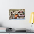 thumbnail image 3 of Drôle Raccoon Stupide Raccoon Couple Wall Art Prêt à Accrocher Unframed, 3 of 7