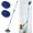 Blue, variant on Wall Cleaner, Max 66'' Wall Mop with Long Handle, Ceiling Dust Mop with 15° Labor-Saving Elbow Extension Pole, Baseboard Duster Washer Scrubber, High Reach Window Cleaning Brush