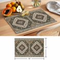 thumbnail image 6 of Boho Southwest Placemats Set of 8 Vintage Farmhouse Abstract Floral Art Place Mats Indoor Wipeable Table Mats Washable Cloth Dining Table Placemats for Kitchen Holiday Party Home Decor 13x19 Inch, 6 of 9