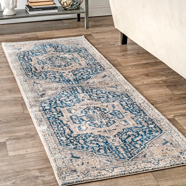 nuLOOM Ethel Medallion Fringe Area Rug or Runner