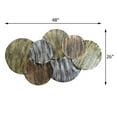 thumbnail image 7 of Handmade 100% Iron Geometric Pattern Silver Multicolor 48 x 26 Inches Metal Wall Décor, 7 of 7