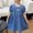 Blue4, variant on Cethrio Girls Denim Dresses, Loose Puff Sleeve A-Line Summer Dresses Jean Dresses es Blue Size 7-8T