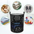 thumbnail image 4 of XMXT Collapsible Laundry Basket, Space Funny Line Illustration Waterproof Laundry Hampers Storage Baskets Dirty Clothes Hamper, 40L, 4 of 8