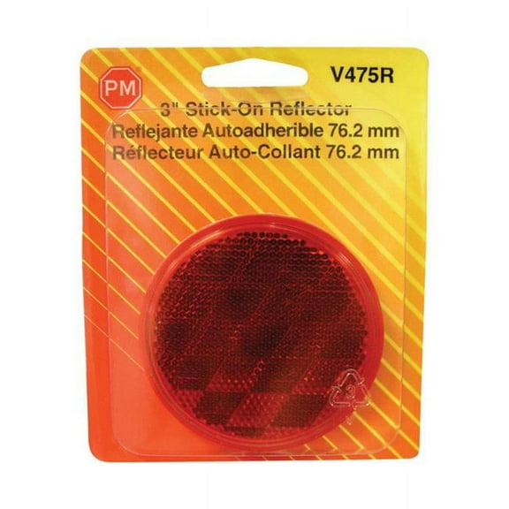Peterson #V475R 3-3/16" RED Reflector