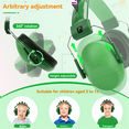 thumbnail image 6 of Green Ears Kids Earmuffs Adjustable Anti-Noise Hearing Protector for Children Study & Sleep Noise Cancelling, 6 of 6