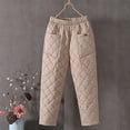 thumbnail image 4 of Bigersell Ripped High Waist Pants for Women Full Length Fashion Casual Women Solid Span Ladies High Waist Keep Warm Long Pants Full Length Pants Leggings Ripped Leggings for Ladies, 4 of 5