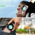 thumbnail image 6 of for Samsung Galaxy Z Flip 7 FE / Z Flip 6 Wallet Case with Detachable Magnetic Credit Card Slots, Premium PU Leather Slim Fit Kickstand Drop Protective Anti-Scratch Skin Friendly Back Case, Rosegold, 6 of 8