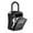 Black, variant on ORIA Outdoor Wall Mounted Key Safe Box with Combination Lock, 4.72" x 3.94" x 1.97", Black