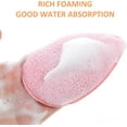 thumbnail image 4 of Ljia 2 PCS Facial Sponge Konjac Glove Bath Sponge Gentle Exfoliating Pads Wash Reusable Puff for Daily Face Deep Pore Cleansing Blackheads Dead Skin, Makeup Remover (Orange, Pink) A416, 4 of 7