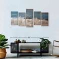 thumbnail image 6 of Elephant Stock Wild Sea Waves Wall Art - Horizontal Multi Panel Canvas - Living Room Wall Decor - Abstract Multi Panel - Blue And Gray Decor By Caroline Gold - 49" x 24", 6 of 6