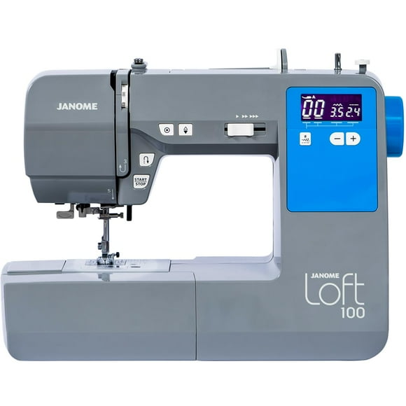 Máquina de Coser Janome Loft 100, enhebradora de agujas con 100 puntadas