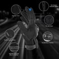 thumbnail image 2 of Guantes de moto BIHAIZG con pantalla táctil completa, unisex, 2 of 6
