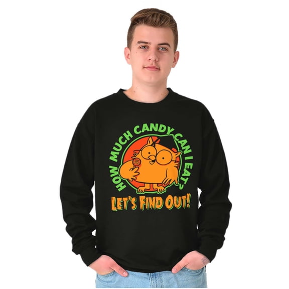 Tootsie Owl Halloween How Much Candy Sweatshirt for Men or Women Brisco Brands S