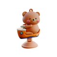 thumbnail image 3 of Salpicadero de coche, muñeca que sacude el resorte, accesorios de Interior de coche, figurita de Animal, juguete de adorno para salpicadero de coche, Oso Gloria estatuilla del tablero, 3 of 9
