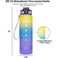 thumbnail image 5 of Botella de agua deportiva con marca de tiempo, duradera, 1 litro, abierta con un solo clic, 5 of 5