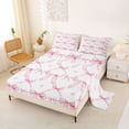 thumbnail image 2 of Erosebridal Princess Bowknot Bed Sheets,Kawaii Bow Girls King Sheets For Teens,Pink Purple 4 Pieces, 2 of 6