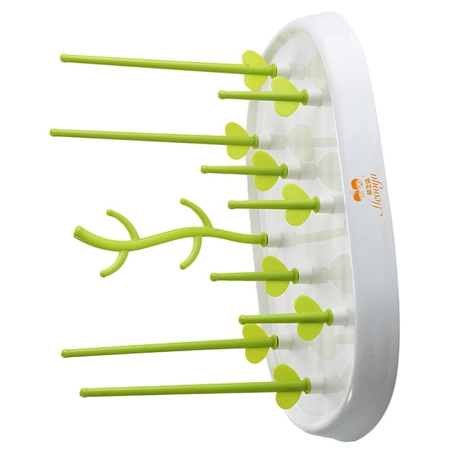 de Biberón para Bebés / Secado / Escurrimiento / Escurridor Estante Estante Soporte de Almacenamiento Verde 2 Baoblaze Estante de secado de botellas
