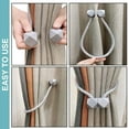 thumbnail image 3 of Magnetic Curtain Tiebacks, 4PCS Decorative Drape Tie Backs, Octagon Style Curtain Holdbacks Rope Holdback Holder for Window Draperies (4 Grey), 3 of 5