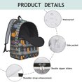 thumbnail image 2 of Adorable Cat-Themed Print Backpack – Cute Cartoon Cat Bookbag for School, Daily Commute, and Travel, 2 of 4