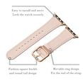 thumbnail image 2 of WFEAGL Genuine Leather iwatch Band for iWatch Series 38mm 40mm 41mm Pink sand/Gold, 2 of 10