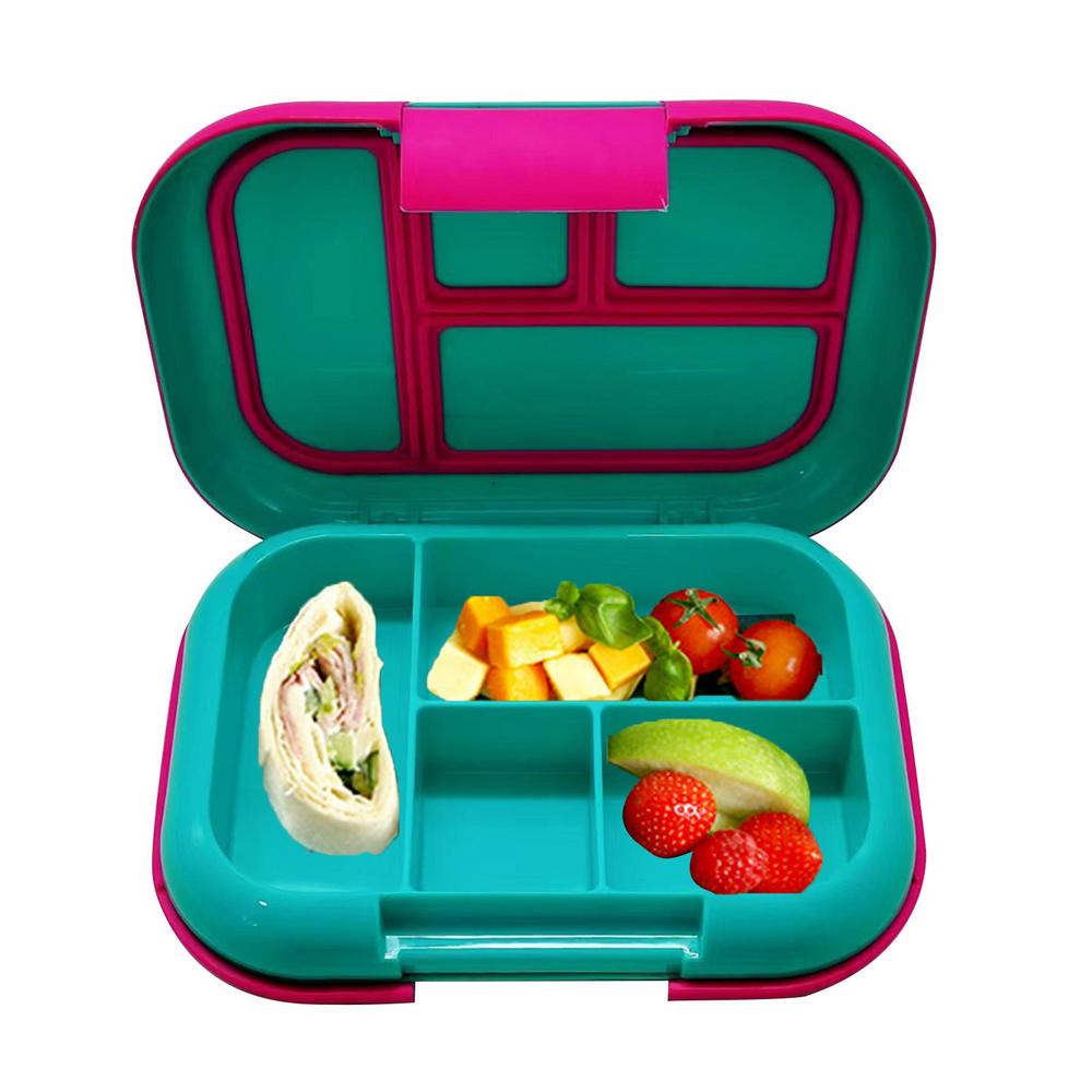  Genteen Bento Box for Kids, Kids Lunch Box with 3 Removable  Compartments, Toddler Lunch Box for Daycare, School, Ideal Portion Size for  Ages 3 to 7 BPA-Free Dishwasher Safe-Green - Purple