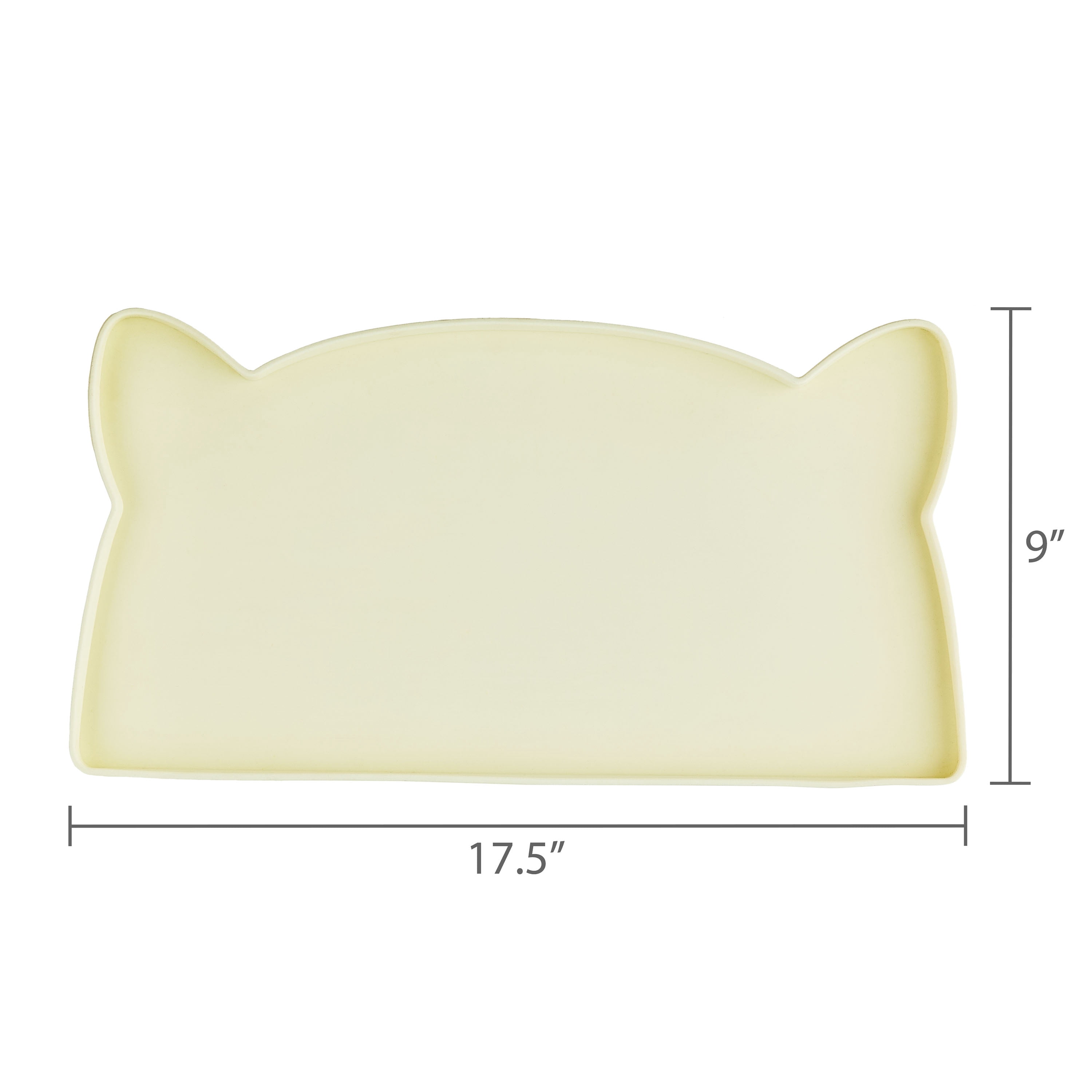 Vibrant Life Silicone Cat Feeding Mat, Beige, 17.5" x 9"
