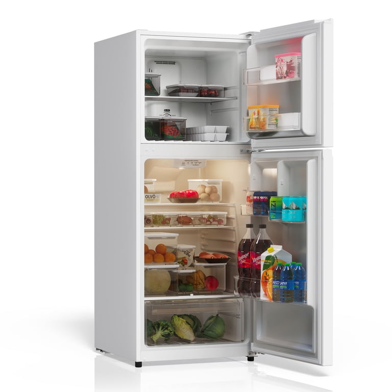 TCL White Double Door Refrigerator with Freezer for Home