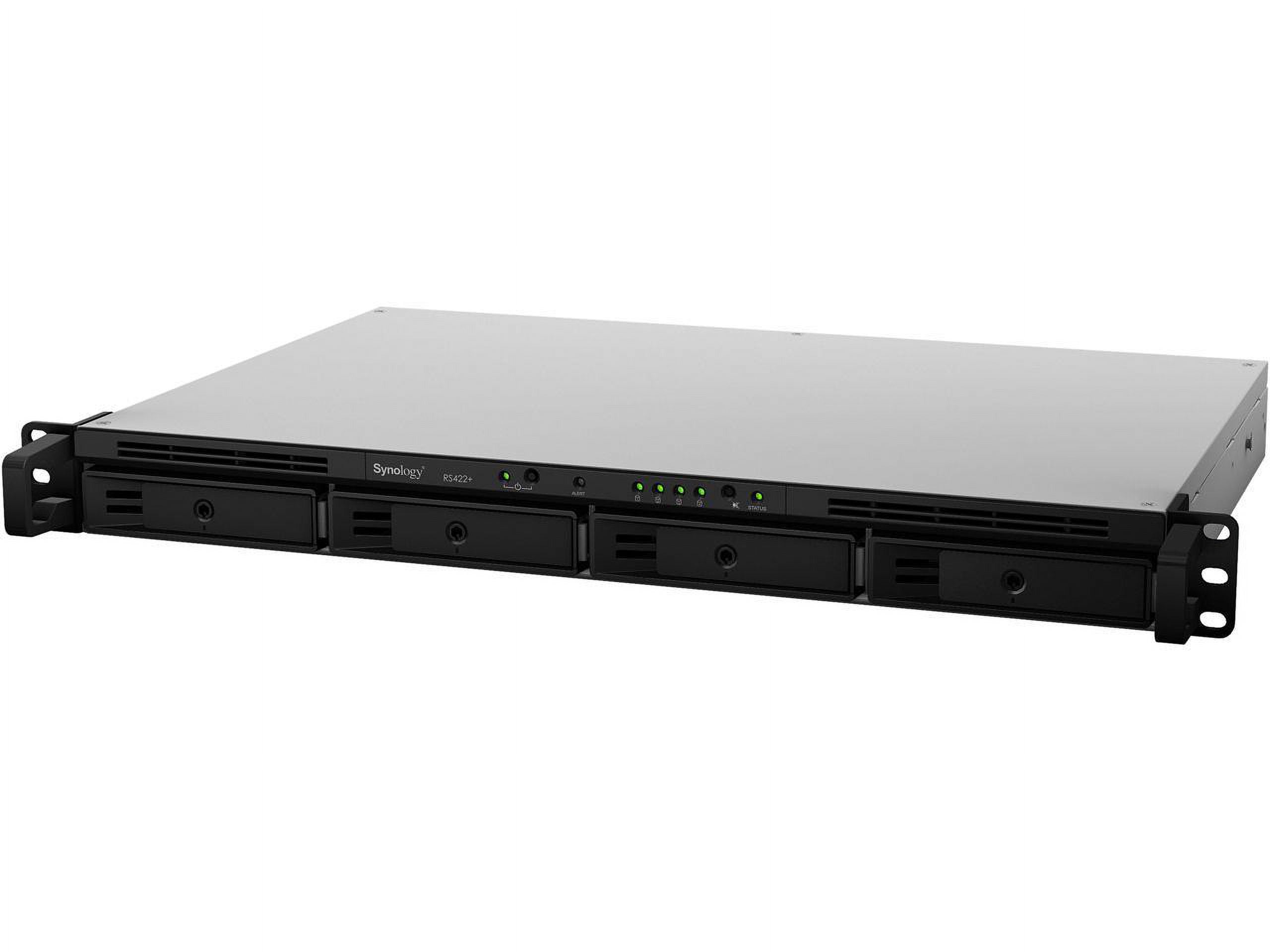 Synology RackStation RS422+ SAN/NAS Storage System - 1 Ryzen R1600 Dual-core (2 Core) 2.60 GHz - 4 x HDD Supported - 0 x HDD Installed - 4 x SSD Supported - 0 x SSD Installed - 2 GB RAM DDR4 SDRAM ...